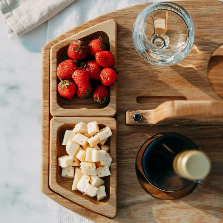 VINETABLE – Picnic Table – Elegant Wine Moments with Wood Design