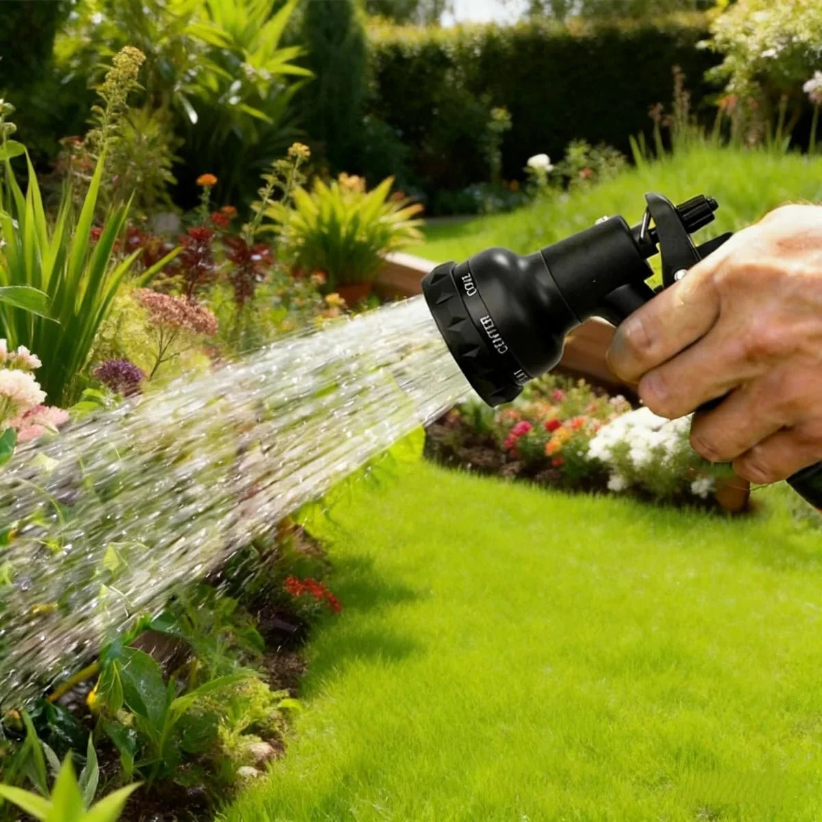HydroFlow Max Garden Hose | Stretchable & Durable Water Hose | Kink-Free Hose for Garden, Plants & Cleaning