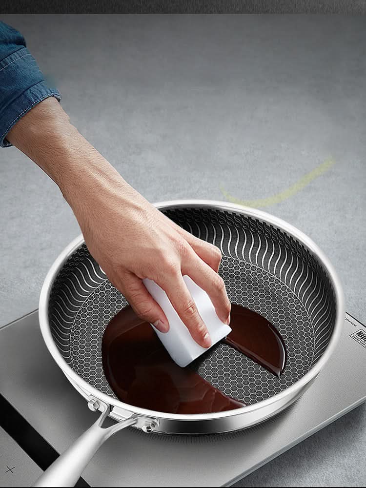 STEELCORE – Stainless Steel Frying Pan for Energy-Saving & Durable Cooking