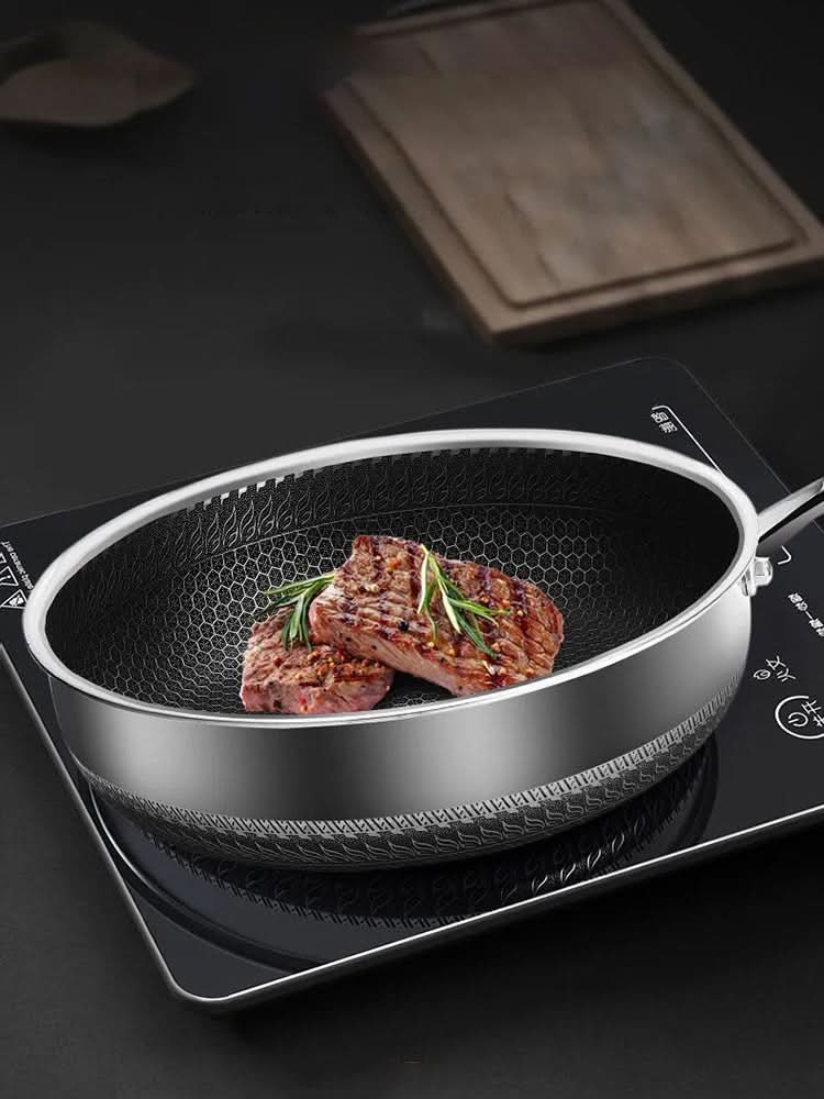 STEELCORE – Stainless Steel Frying Pan for Energy-Saving & Durable Cooking