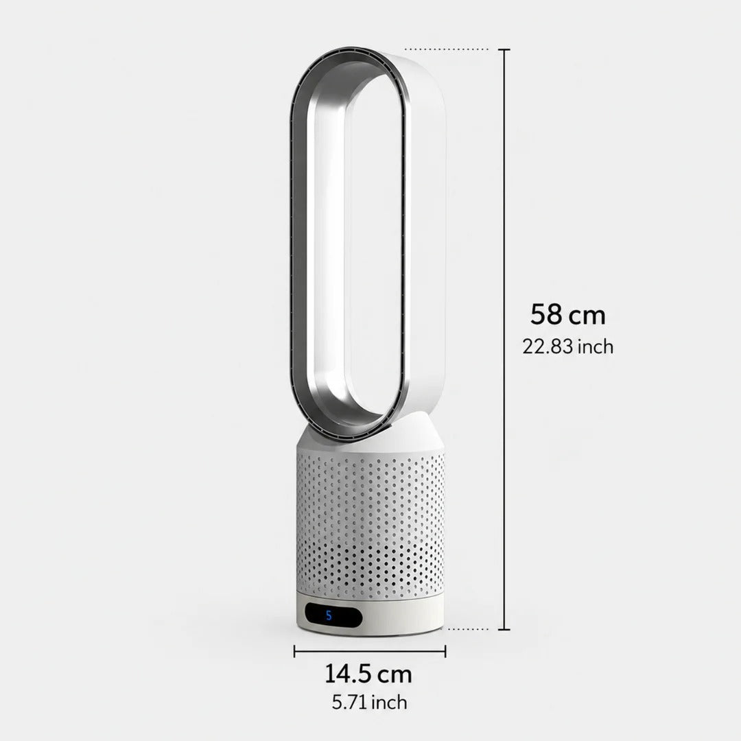 Bladeless Air Cooler & Purifier Fan with Ioniser for Home Use