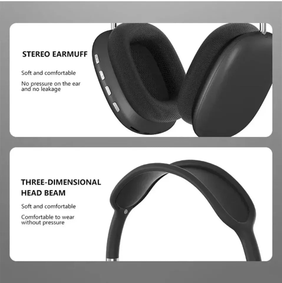 Bluetooth Headphones with Active Noise Cancellation & Long Play