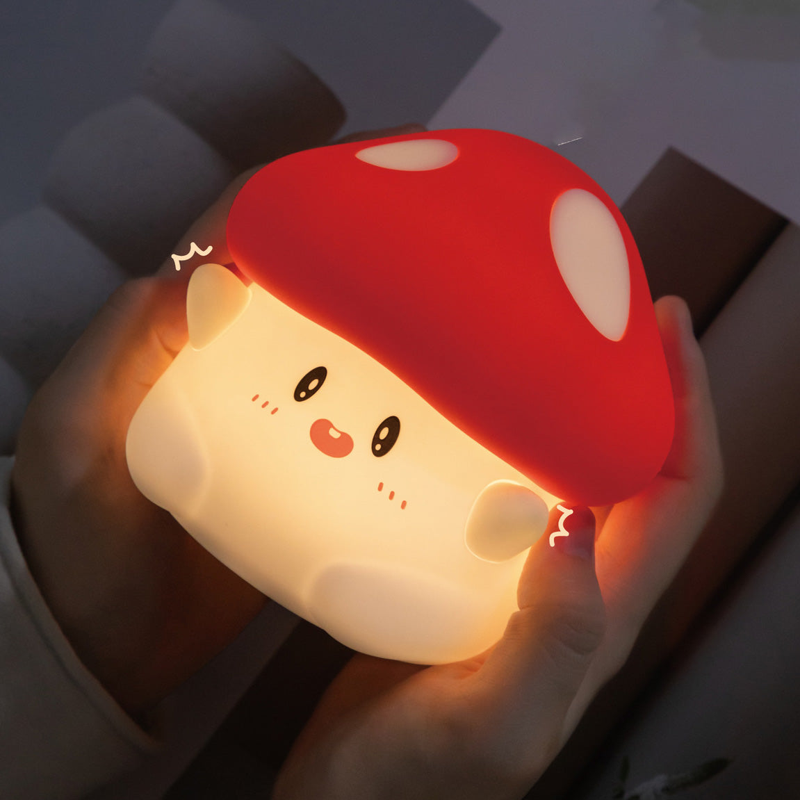 Spotty - Paddenstoel Nachtlamp LED Squishy