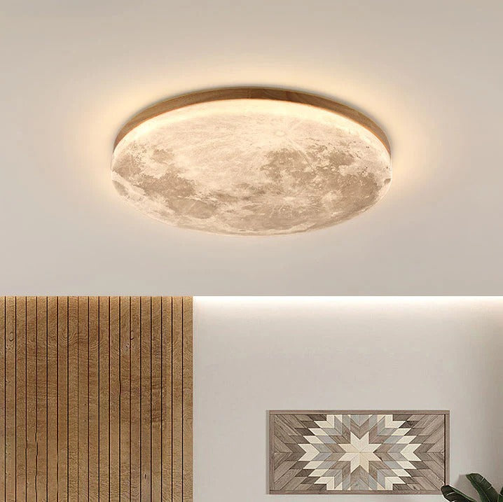 Flush Mount Ceiling Light | Round Moon, Ultra-Slim