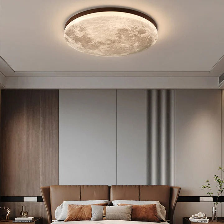 Flush Mount Ceiling Light | Round Moon, Ultra-Slim