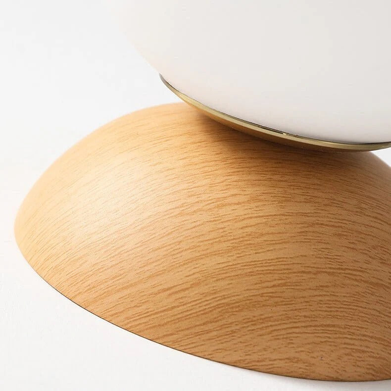 Flush Mount Ceiling Light | Wood & Glass 2-in-1