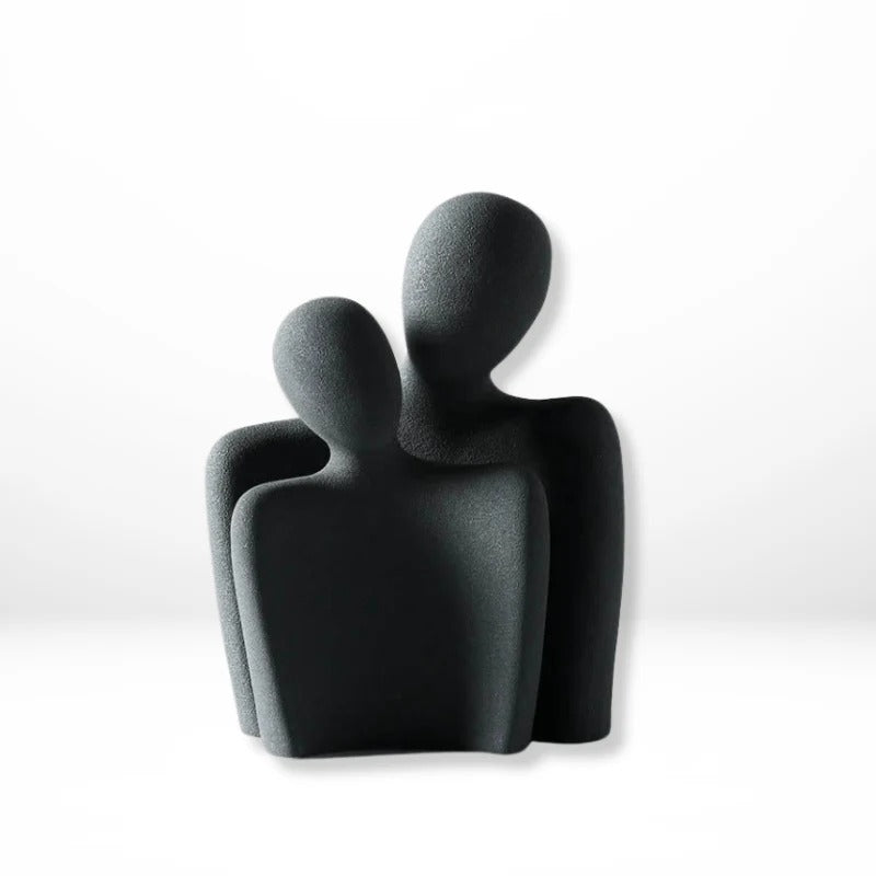 Handmade Ceramic Love Statue Décor