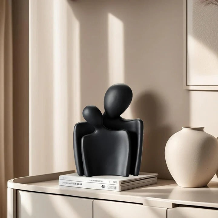 Handmade Ceramic Love Statue Décor