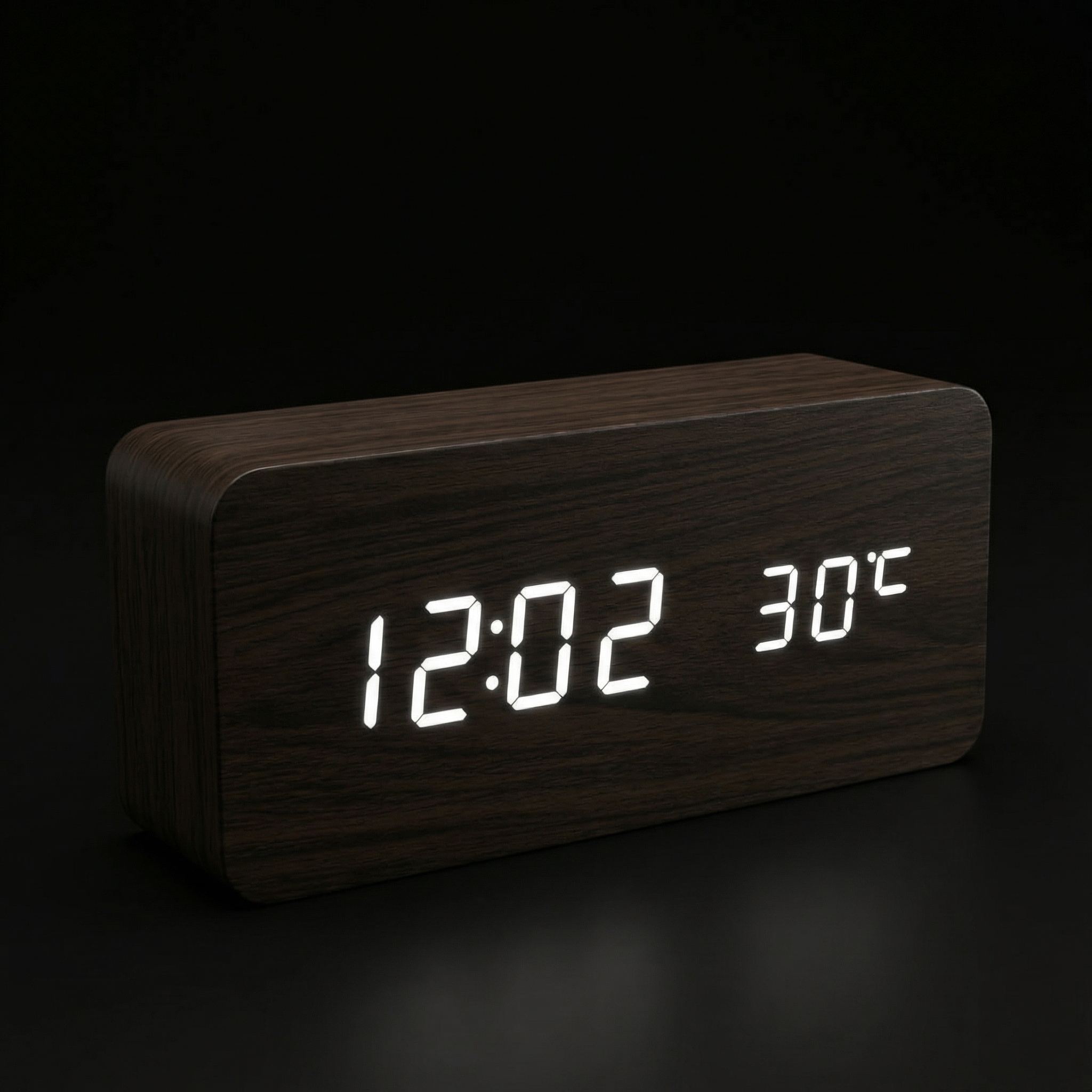 Multifunctional Digital Alarm Clock with Wireless Charging – LED Display