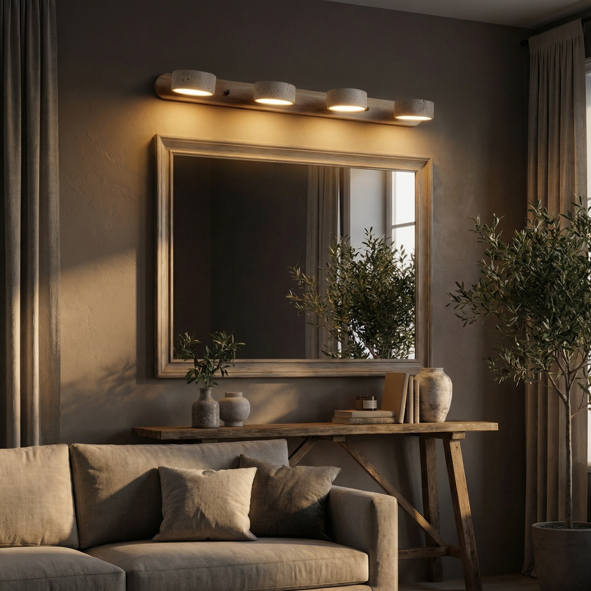 Travertine Wall Light – Natural Modern Design