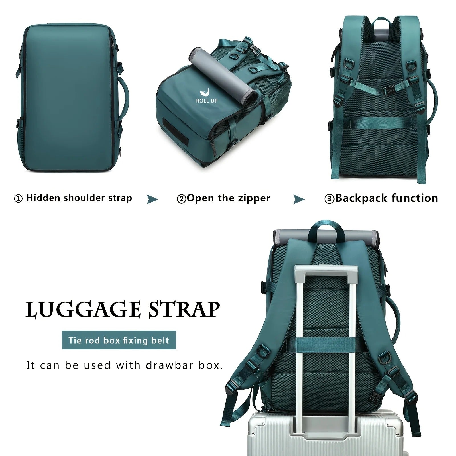 Vacuum Compression Backpack with Laptop Compartment