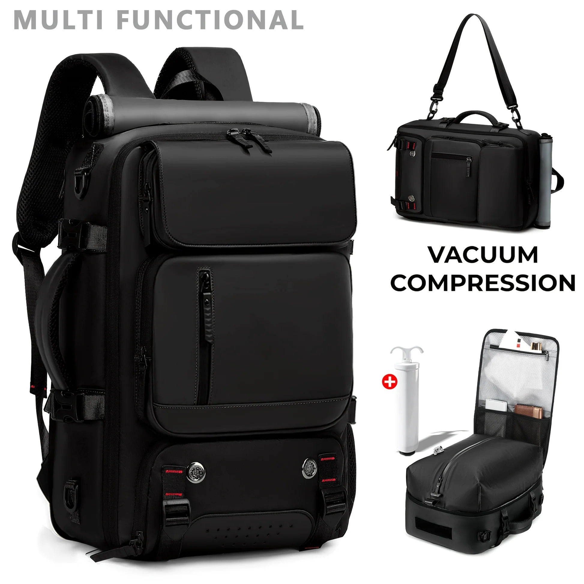 Vacuum Compression Backpack with Laptop Compartment