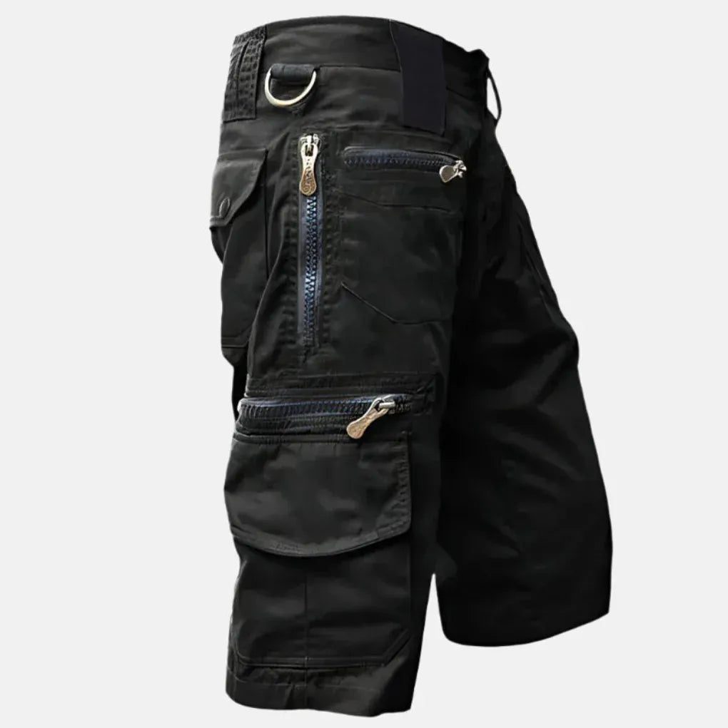 Utility Cargo Shorts, Knee-Length, Multi-Pocket