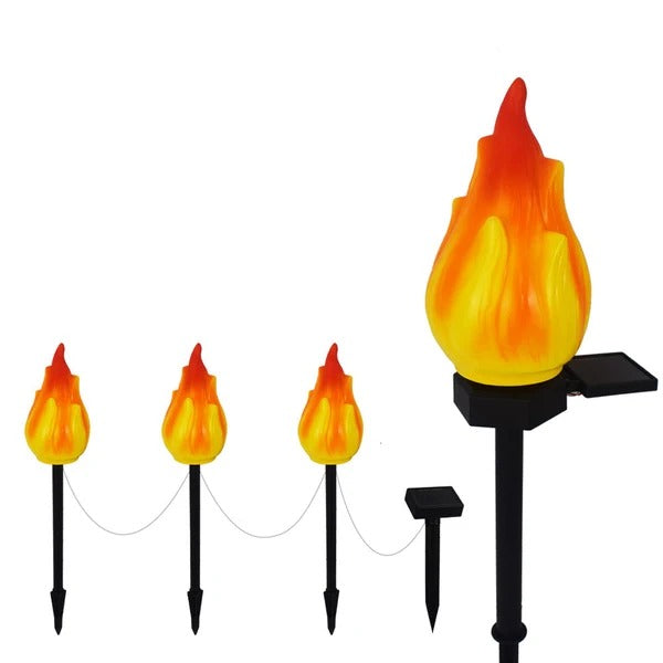 Solar LED Garden Stake Yellow and Red