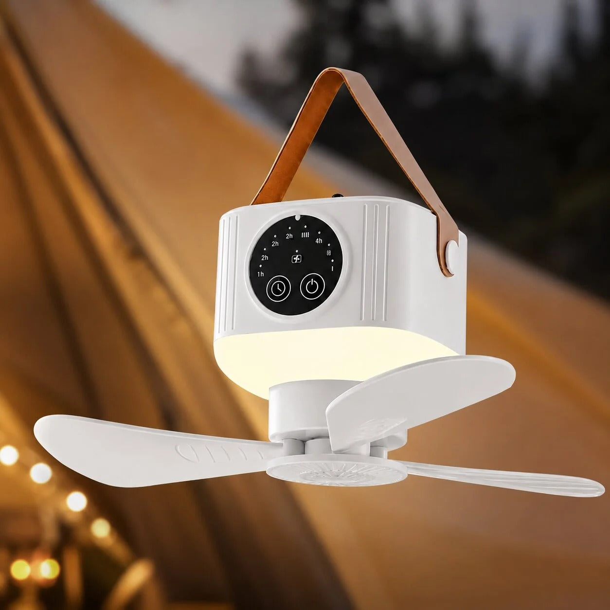 Camping Fan with LED Light