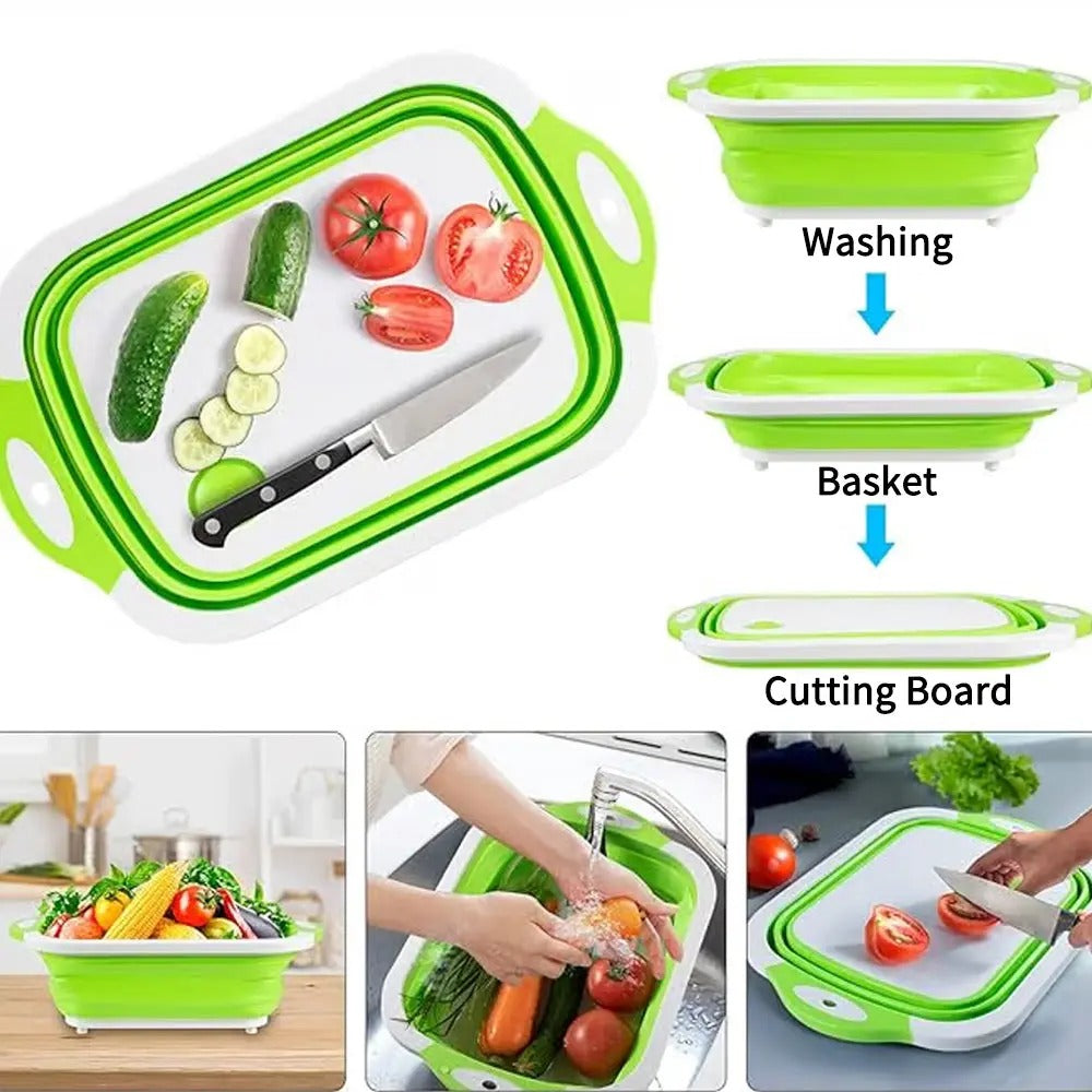 Foldable Washing-Up Bowl with Drain Plug