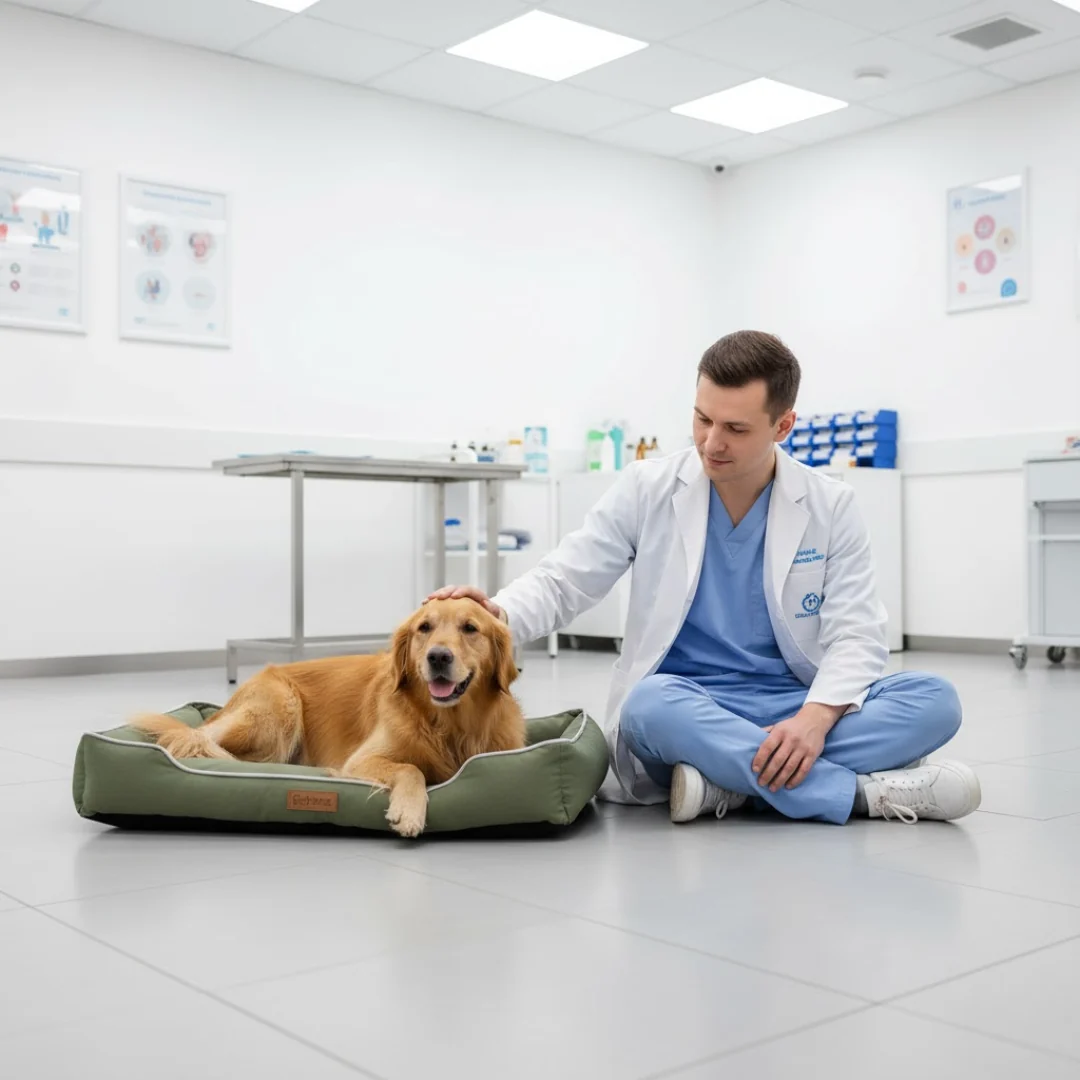 Supportive Foam Dog Bed with Removable Washable Cover