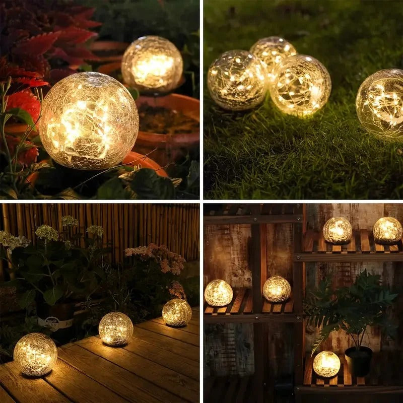 Round Solar Garden Lights