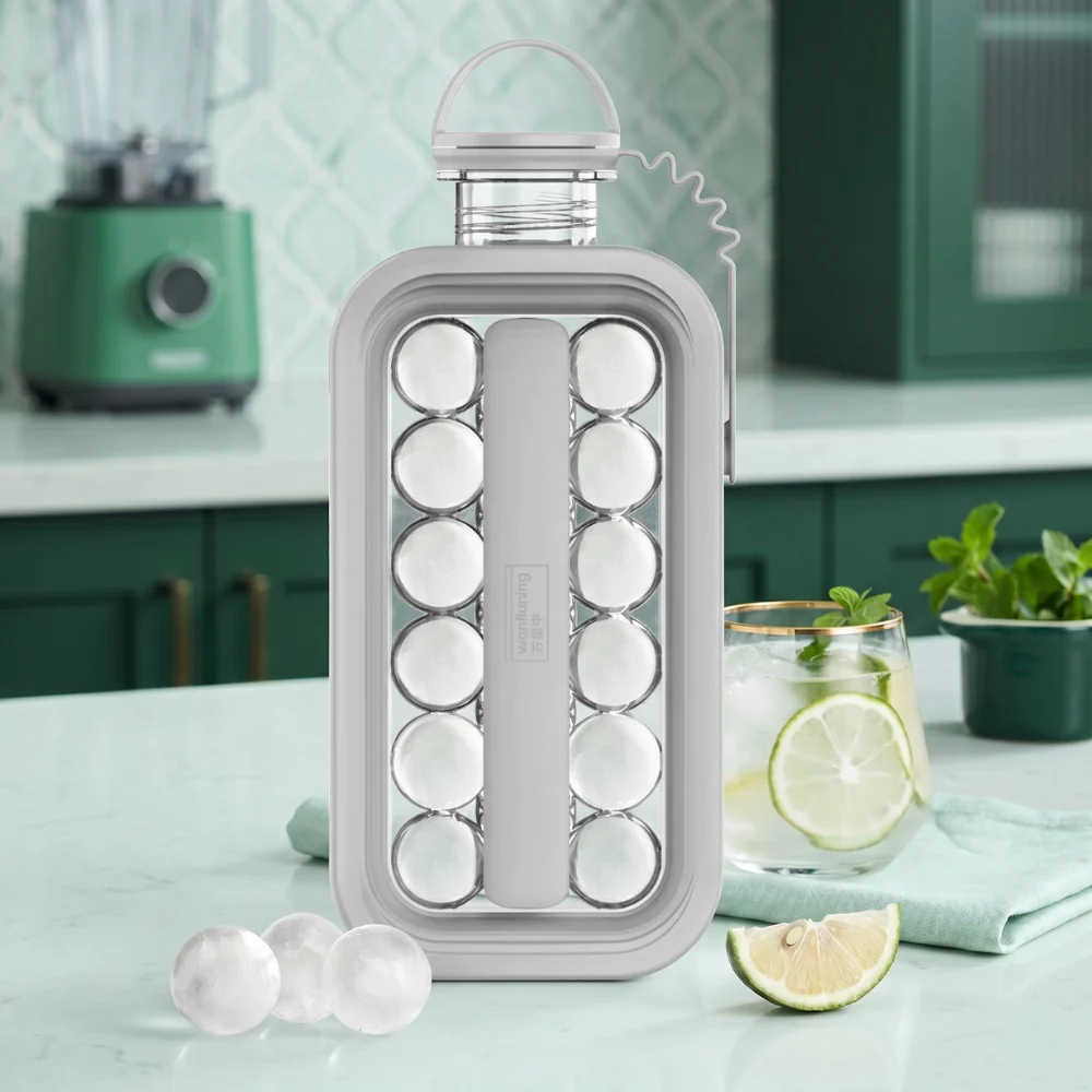 2-in-1 Ice Ball Maker Bottle