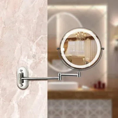 Wall-Mounted Magnifying LED Makeup Mirror