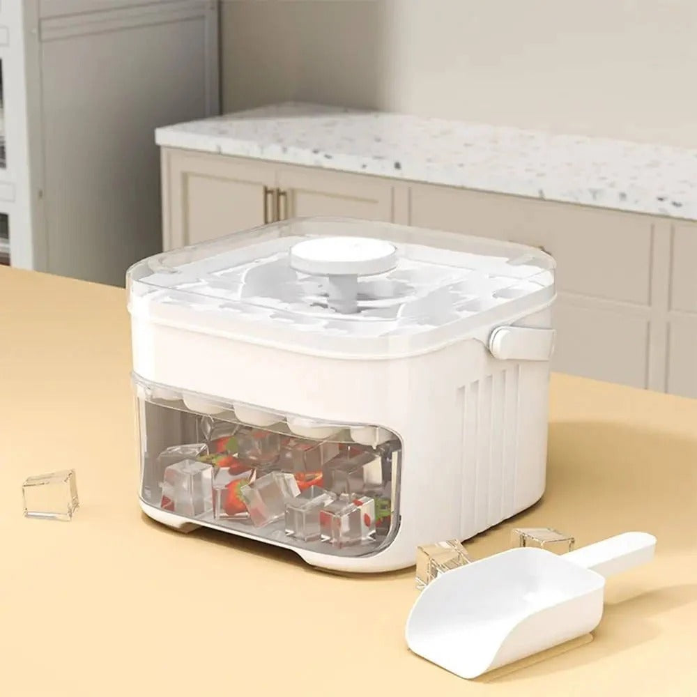 Double-Layer Ice Cube Tray (50 Cubes)