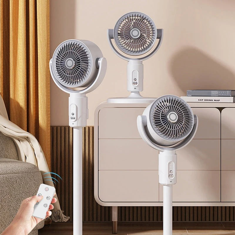 Whisper-Quiet USB Pedestal Fan with Remote Control