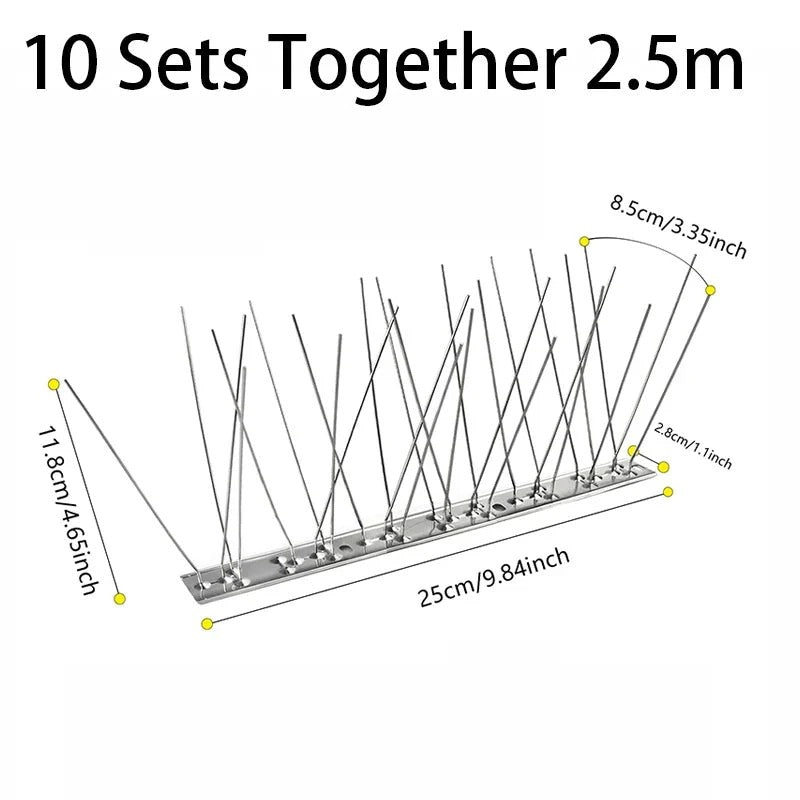 Stainless Steel Bird Deterrent Spikes