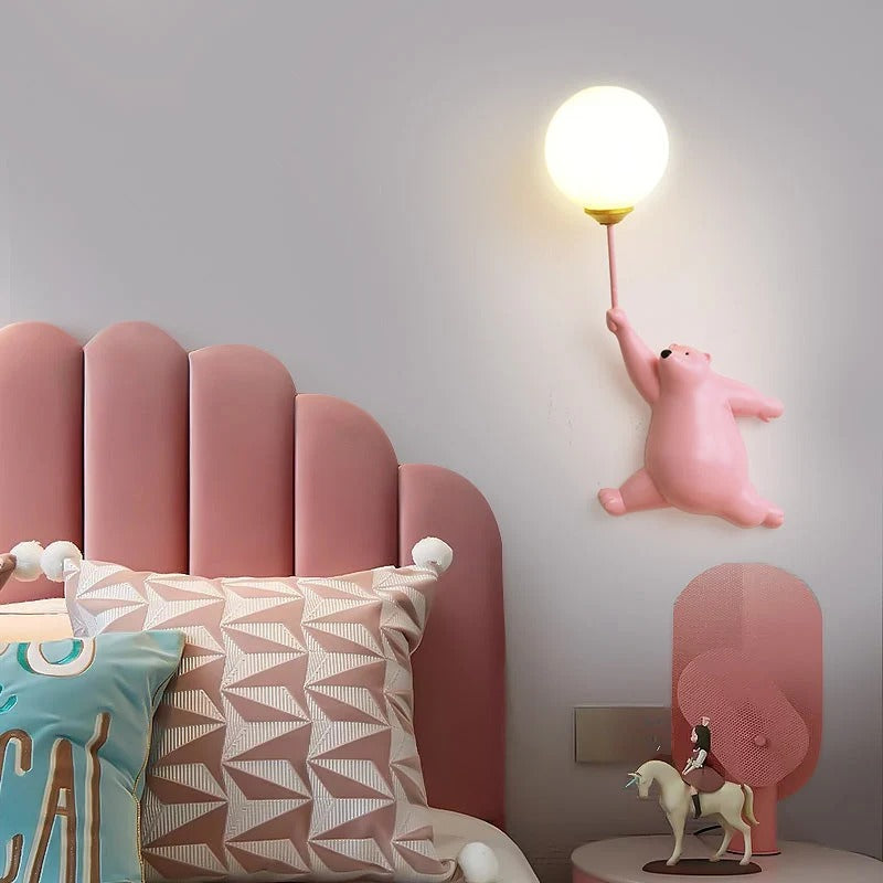 Bear Wall Lamp with LED Light