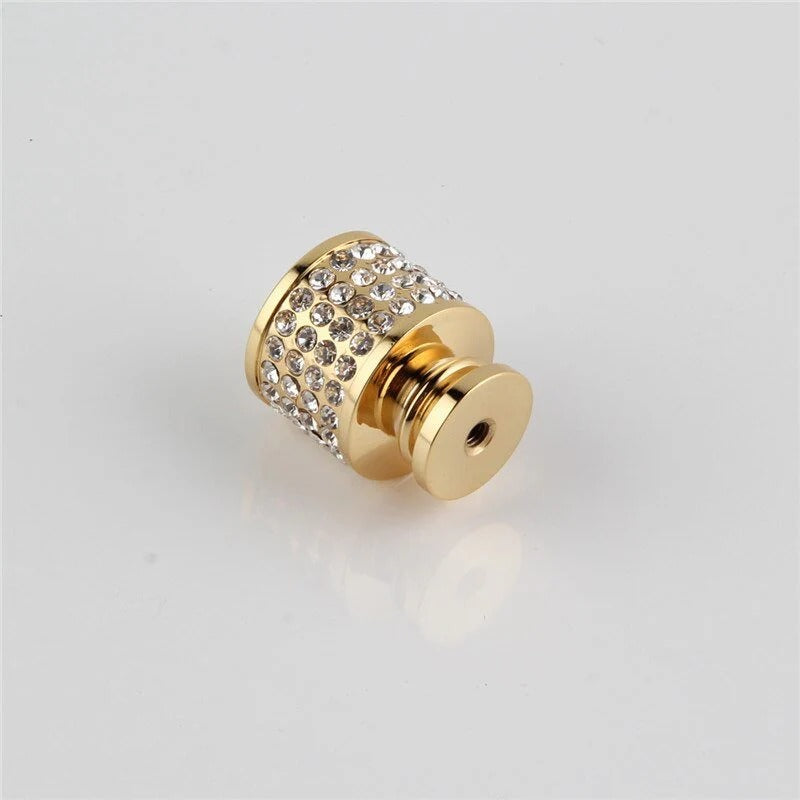 Crystal Brass Cabinet Knobs (2-Pack)