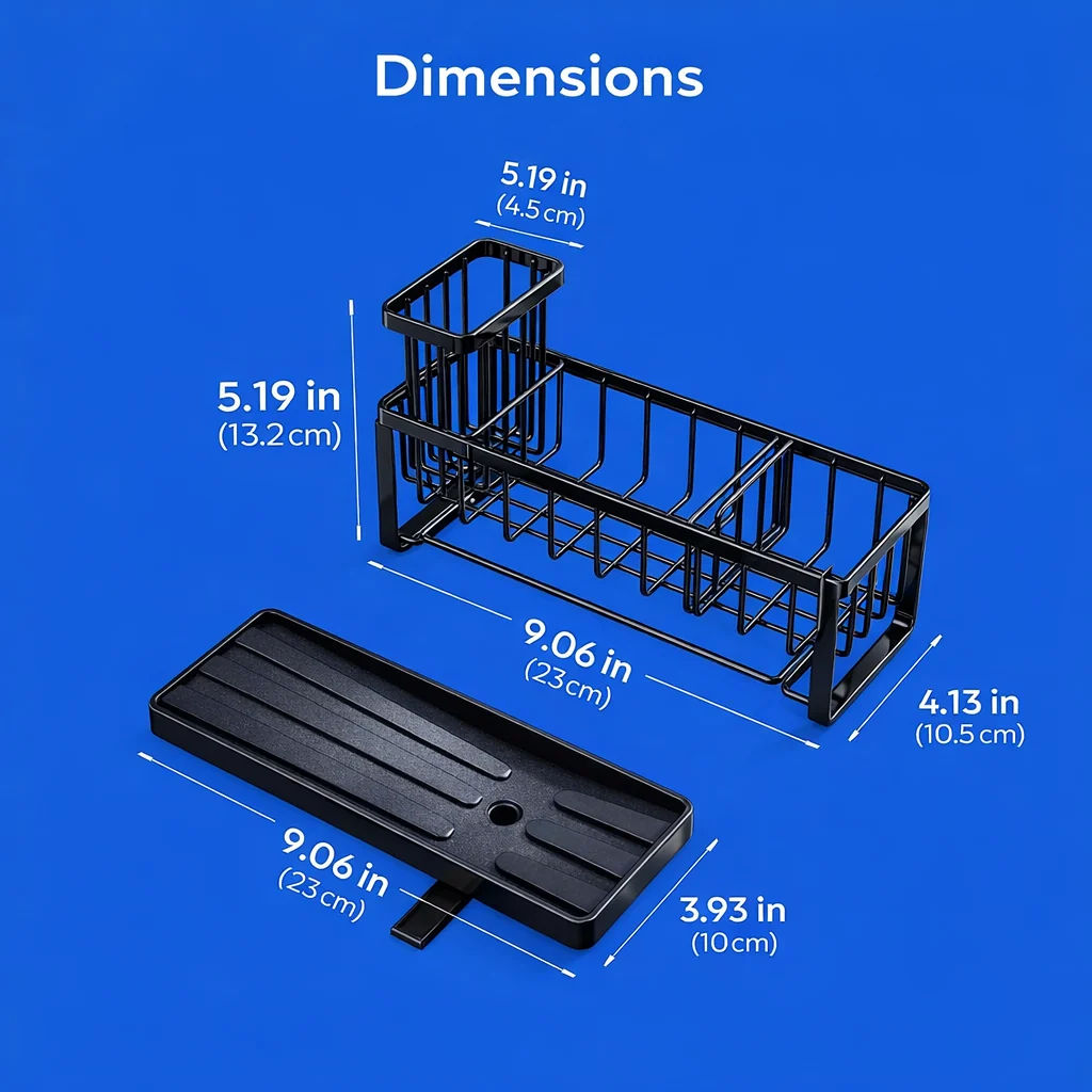 Sink Organizer Black