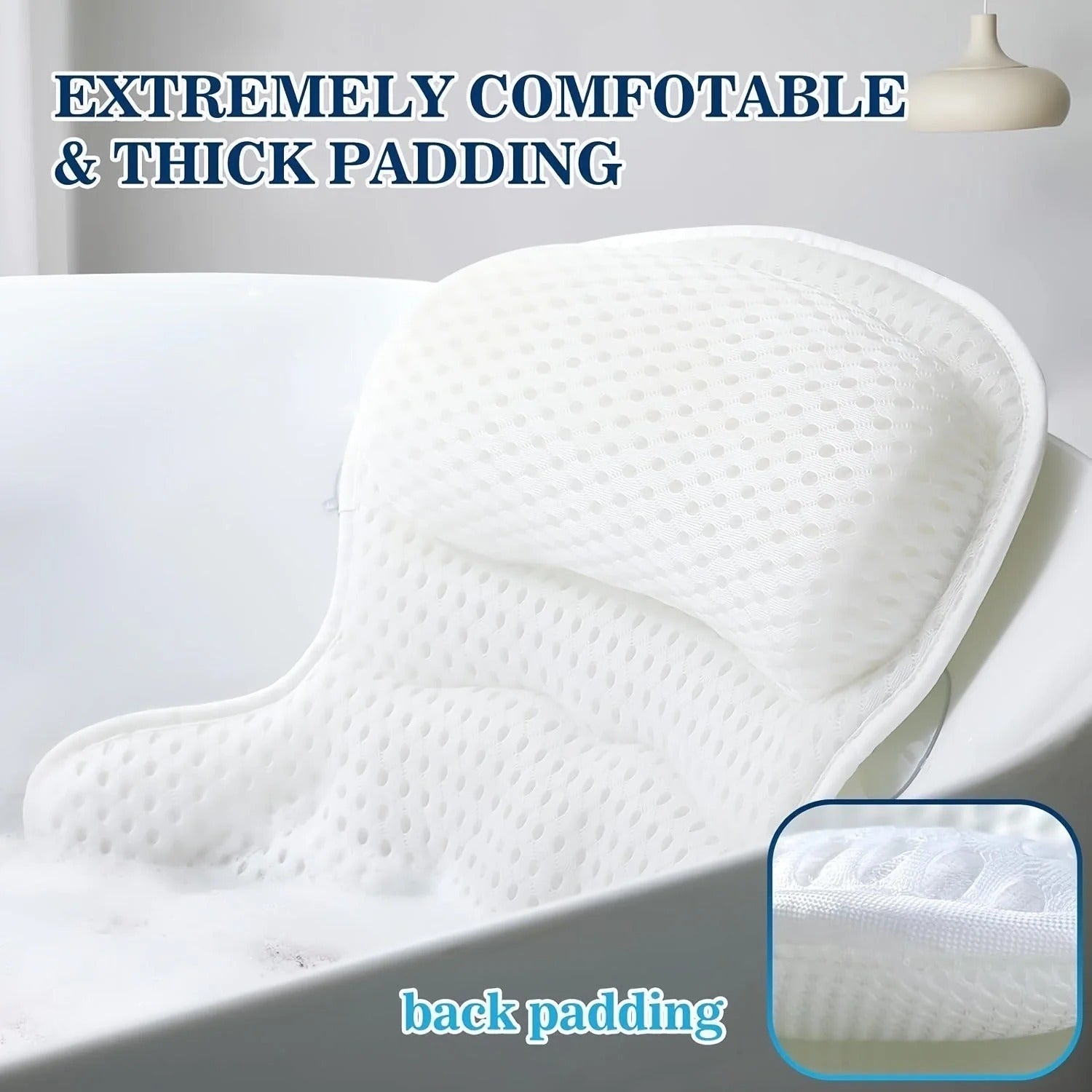 Bath Pillow with Neck Support