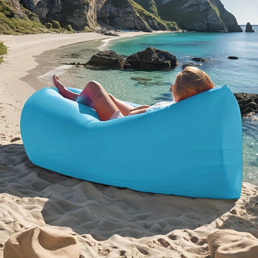 Inflatable Air Lounger with Carry Bag