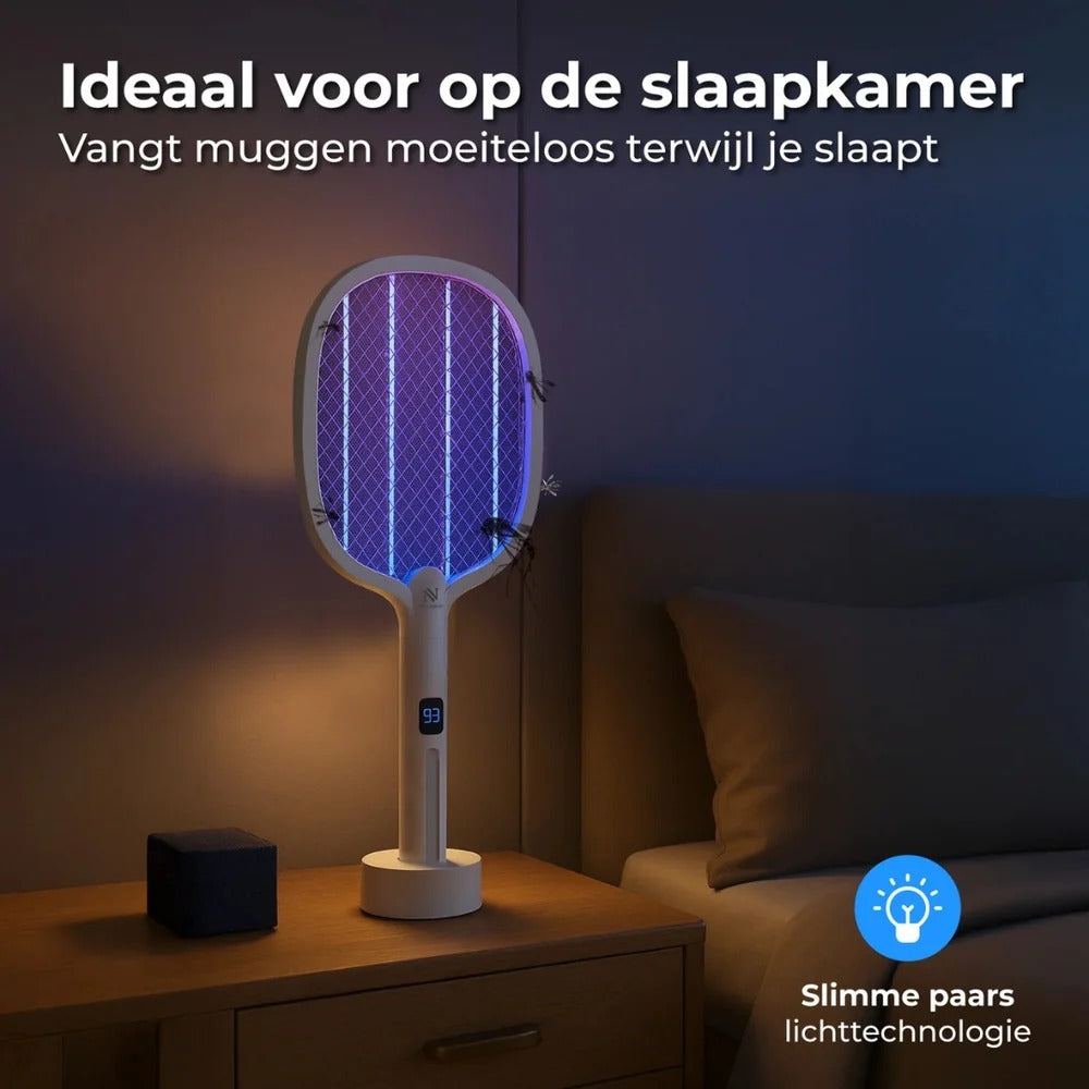 Rechargeable Electric Fly Swatter with UV Light