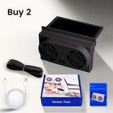 Solar-Powered Car Window Fan