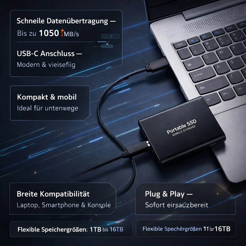 512 GB Portable USB-C SSD