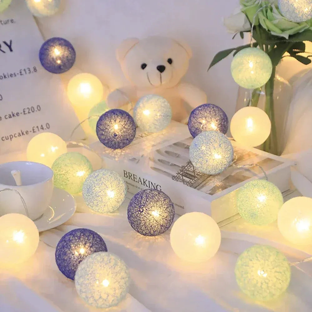 Woven Ball String Lights