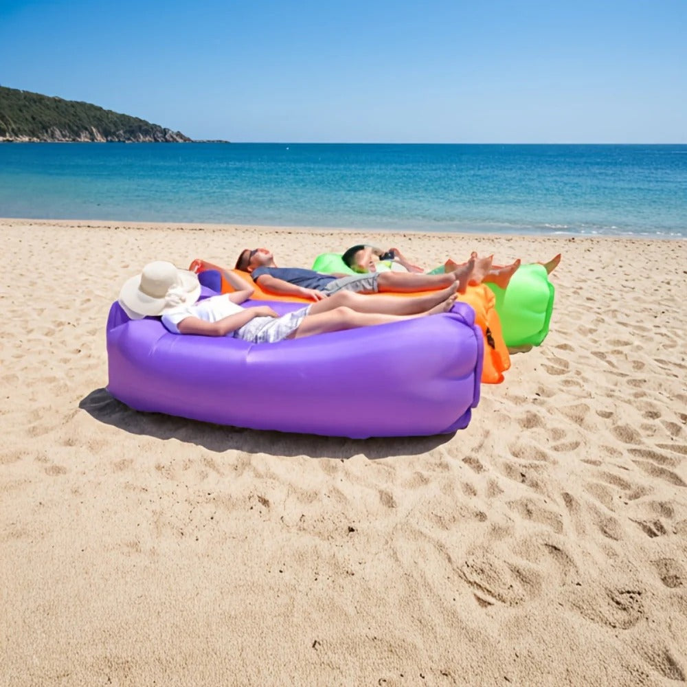 Inflatable Air Lounger with Carry Bag