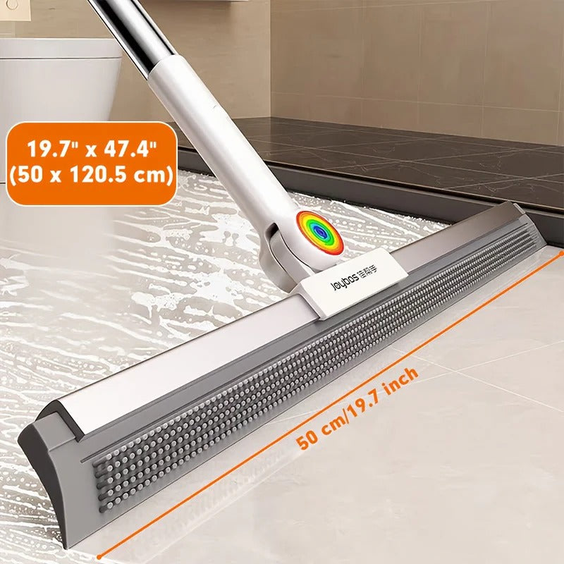 2-in-1 Floor Squeegee Mop with Rubber Blade