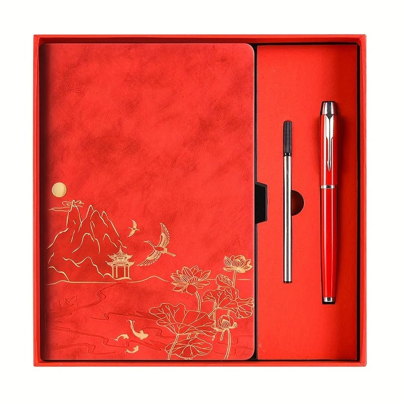 A5 Notebook Gift Set with Colour-Changing Cover