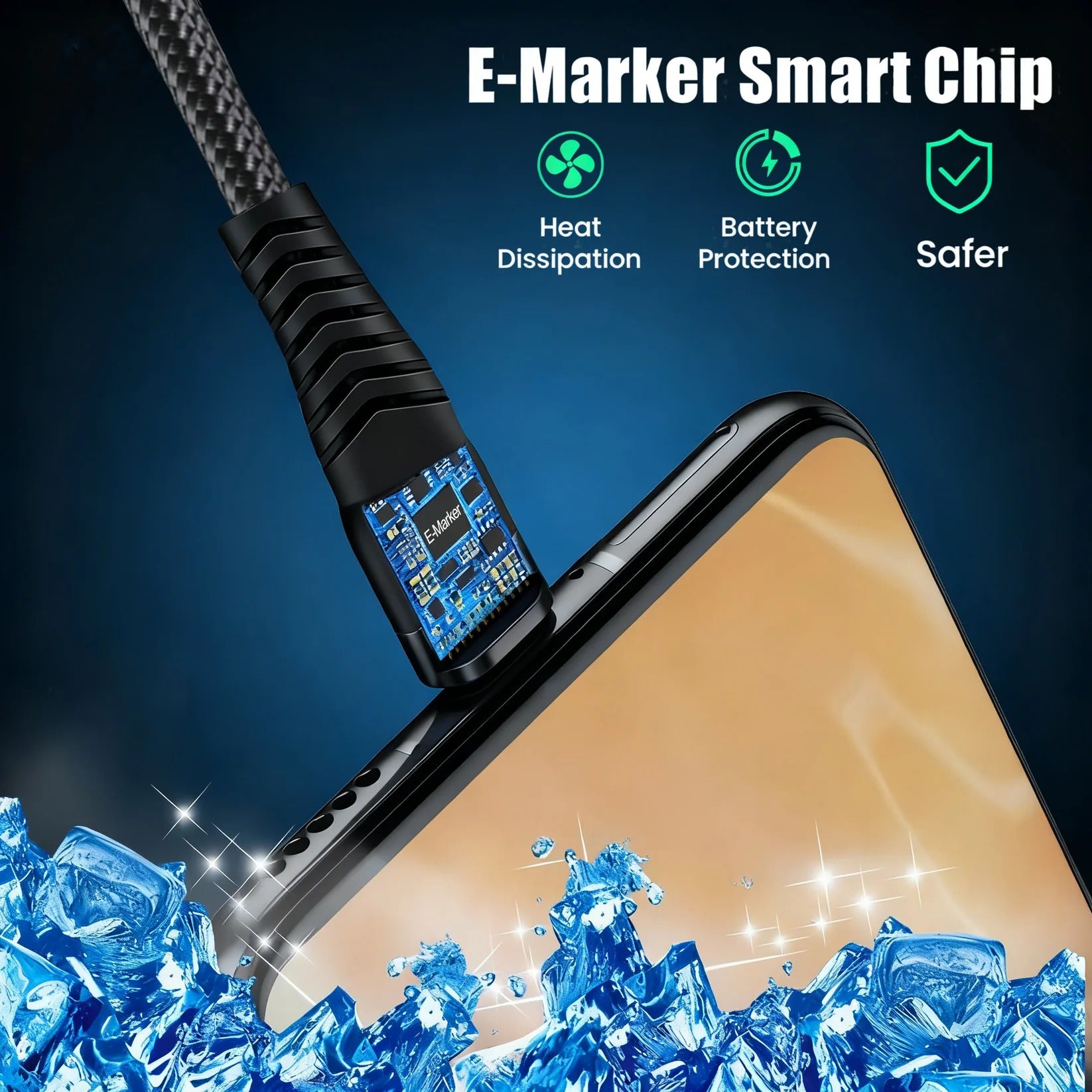 240W Braided USB-C to USB-C Cable