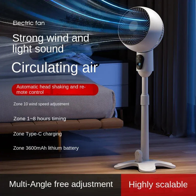 Adjustable Pedestal Fan with Remote Control