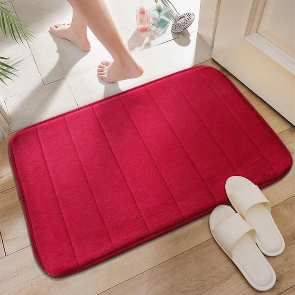 Absorbent Bath Mat Anti-Slip and Fast-Dry