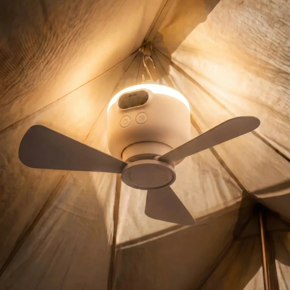 Portable Fan with LED and Remote