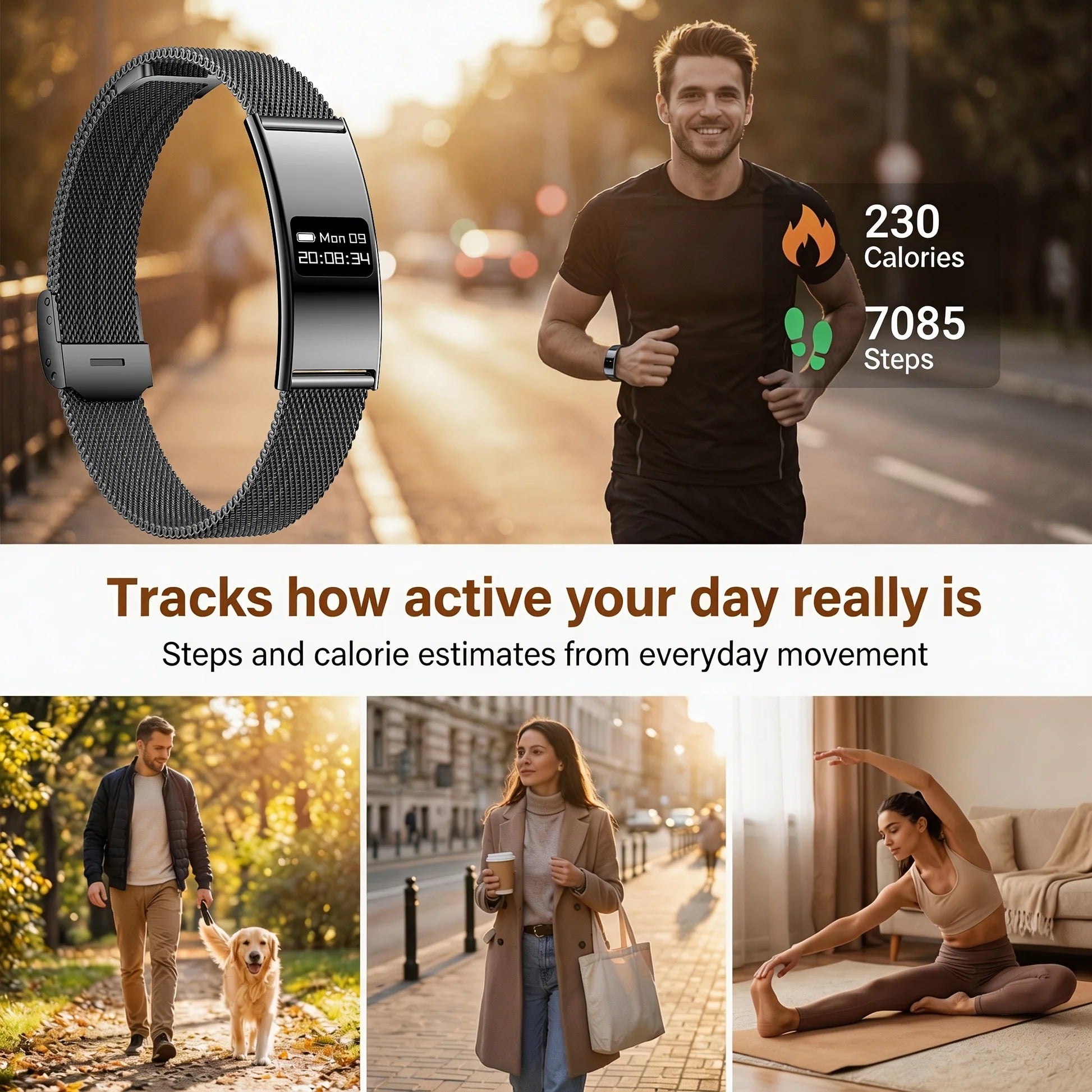 Ultra-Thin Smartwatch with Health Functions