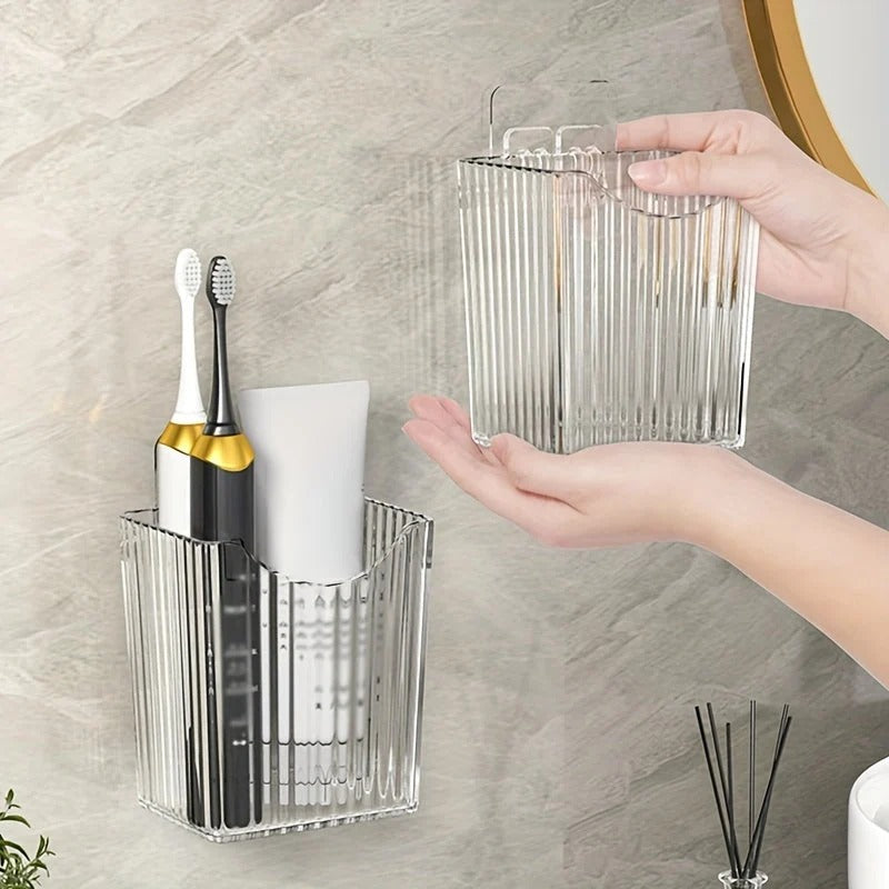 No-Drill Bathroom Wall Shelf