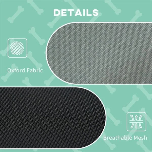 Elevated Dog Bed with Cooling Mat and UV Canopy