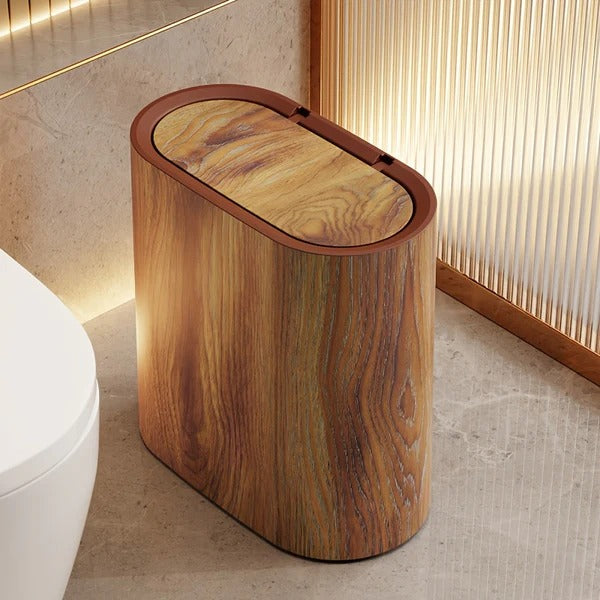 Marble Design Waste Bin with Lid
