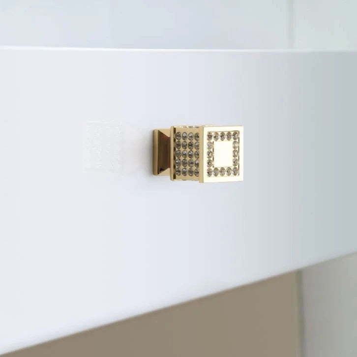 Crystal Brass Cabinet Knobs (2-Pack)