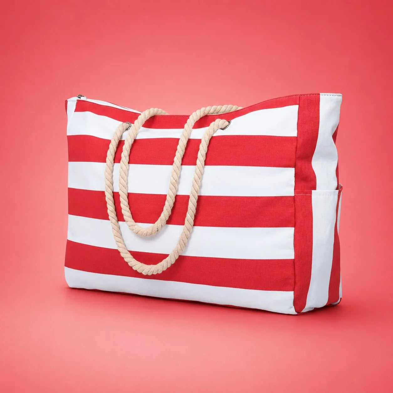 XXL Beach Bag with Zipper