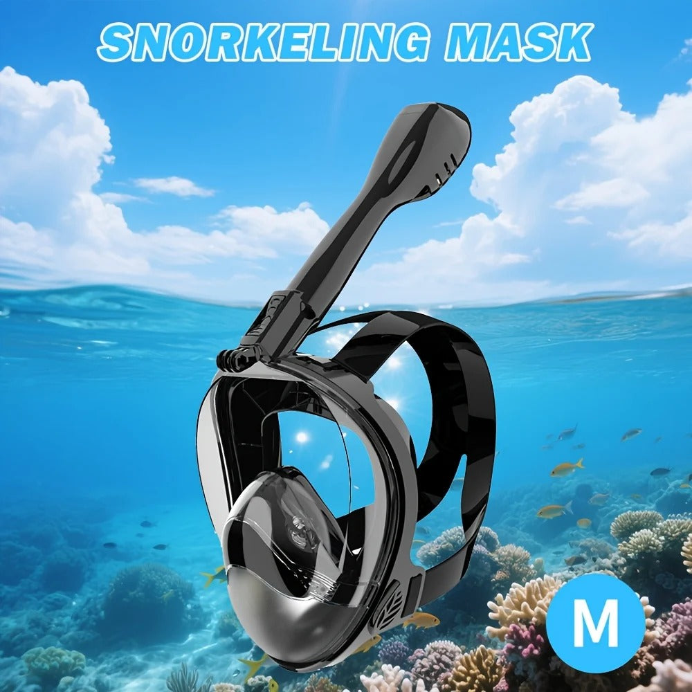 Full-Face Panoramic Snorkel Mask